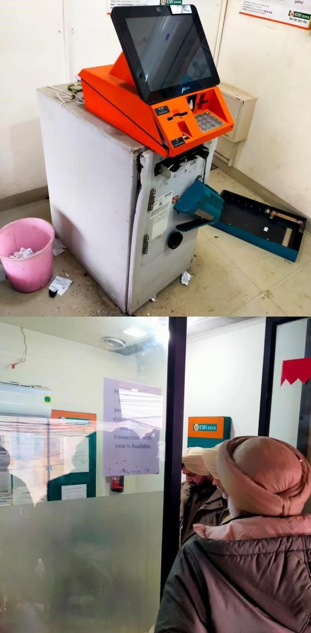 Unidentified criminals booked for bid to loot ATM at Nakodar