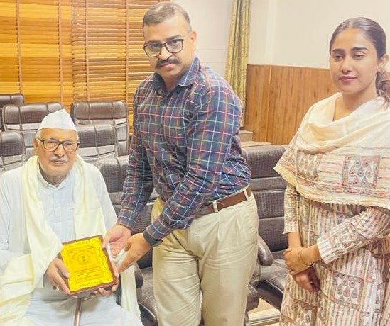 ADC felicitates freedom fighter.