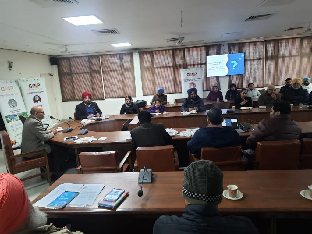 GRIP GRASSROOTS INNOVATORS OF PUNJAB PROGRAM 2.0 WORKSHOP IGNITES INNOVATION IN FARIDKOT