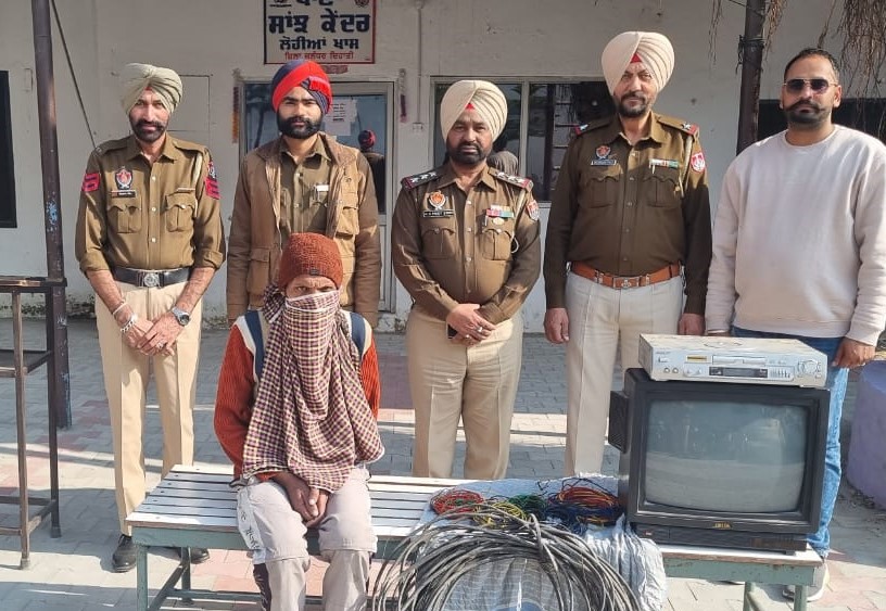 Lohian Khas resident arrested  for stealing household items