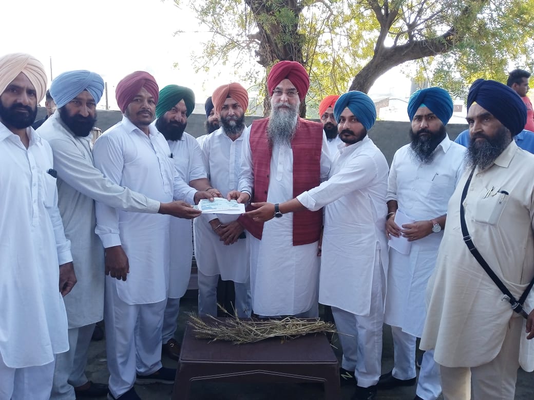 Kultar Singh Sandhwan grants Rs 31 lakh to village Chandbaja for the construction of shed in grain market