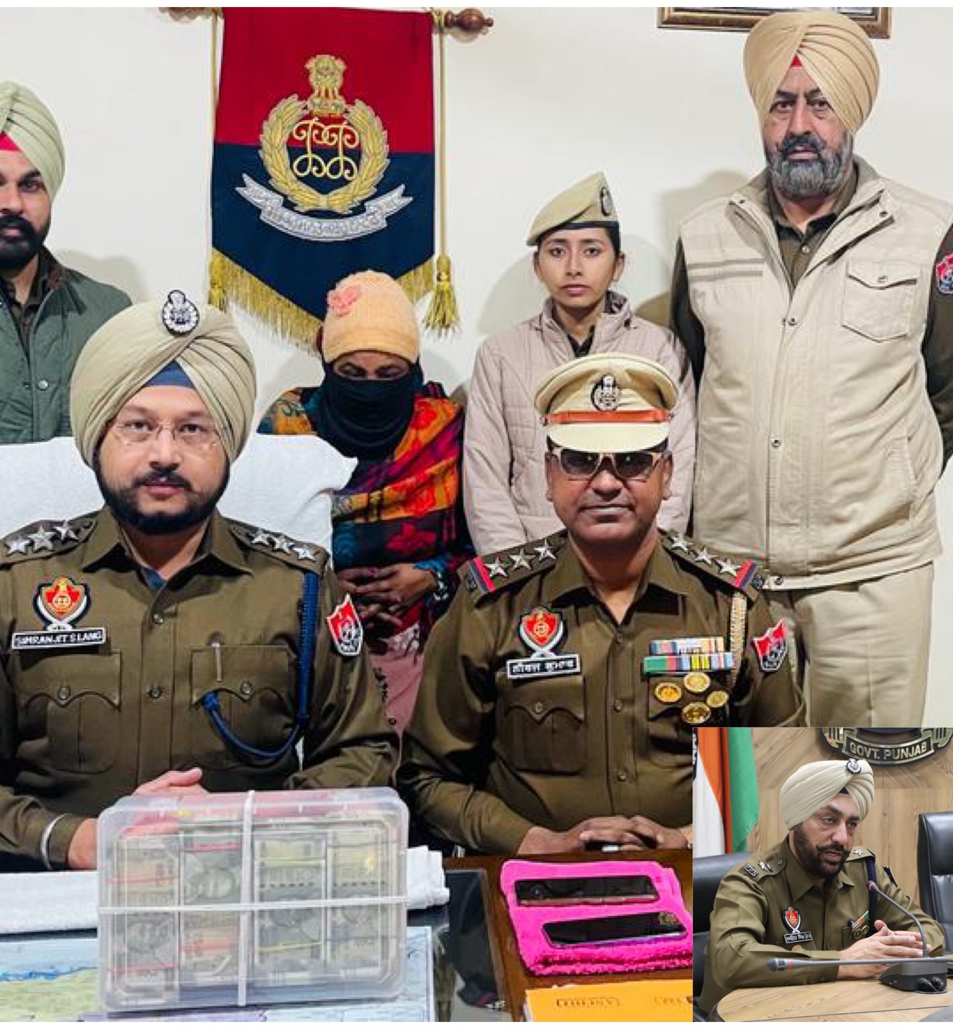 Woman smuggler arrested with 500 grams  heroin, Rs 5.22 lakhs drug money
