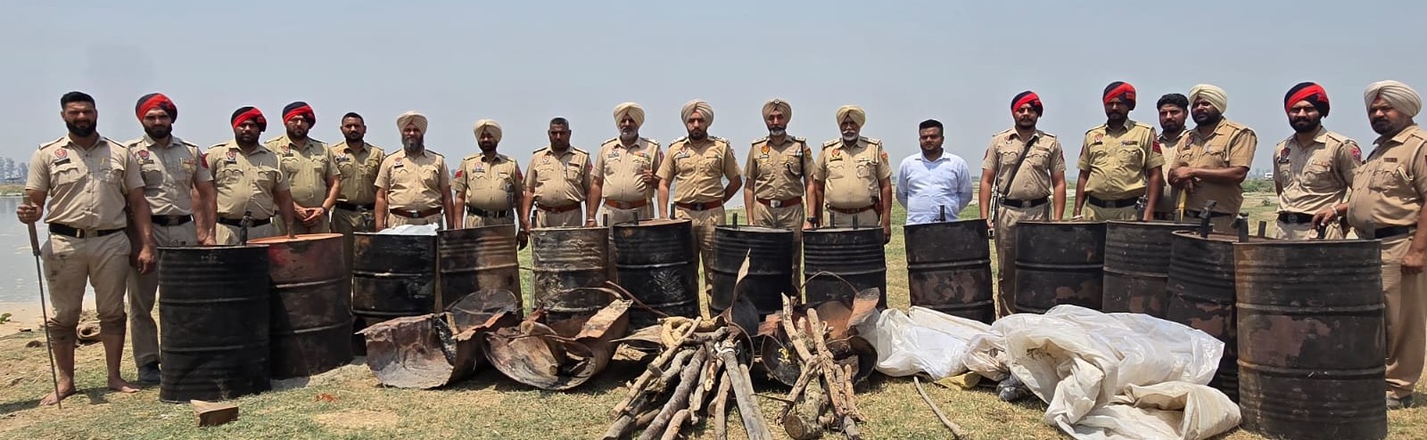 Huge quantity of illicit liquor, raw liquor seized in Shahkot during CASO operation