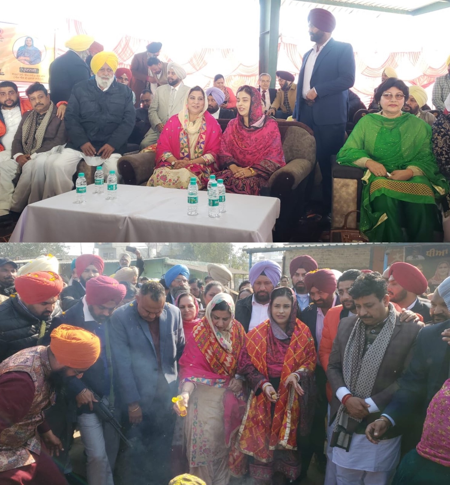 Mrs G.K.Mann celebrates “Dhian Di  Lohri “at Talwann village