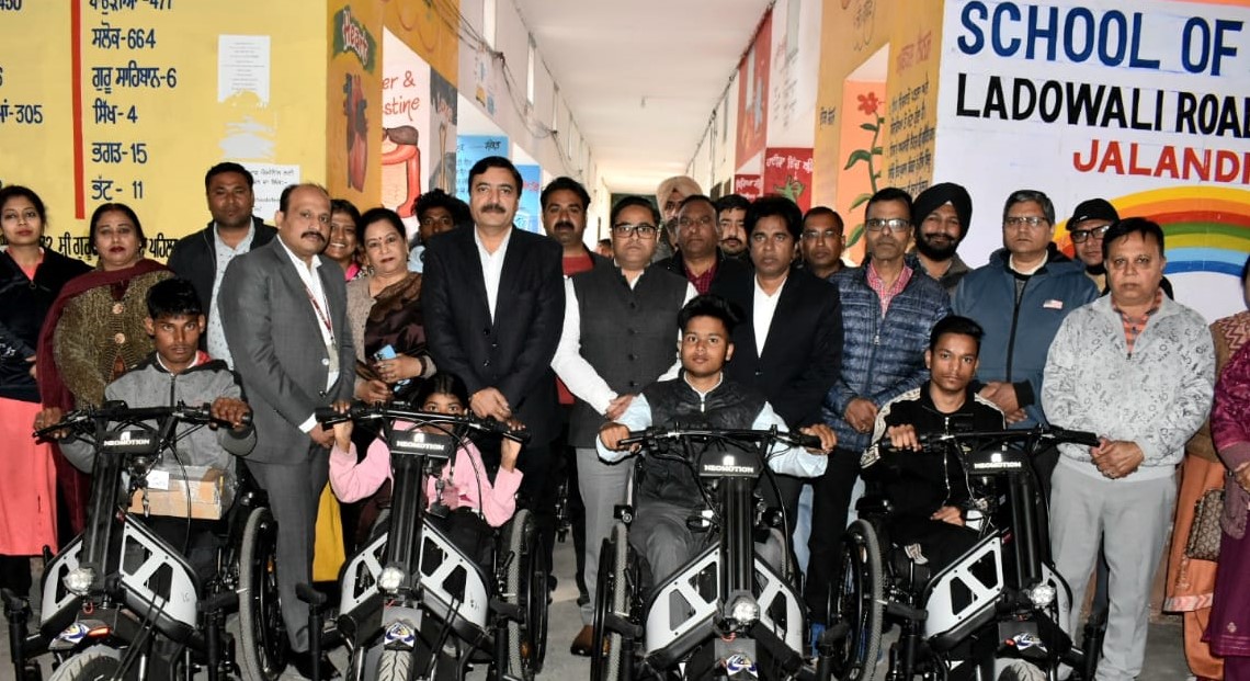 DC distributes electric scooters to students with special needs.
