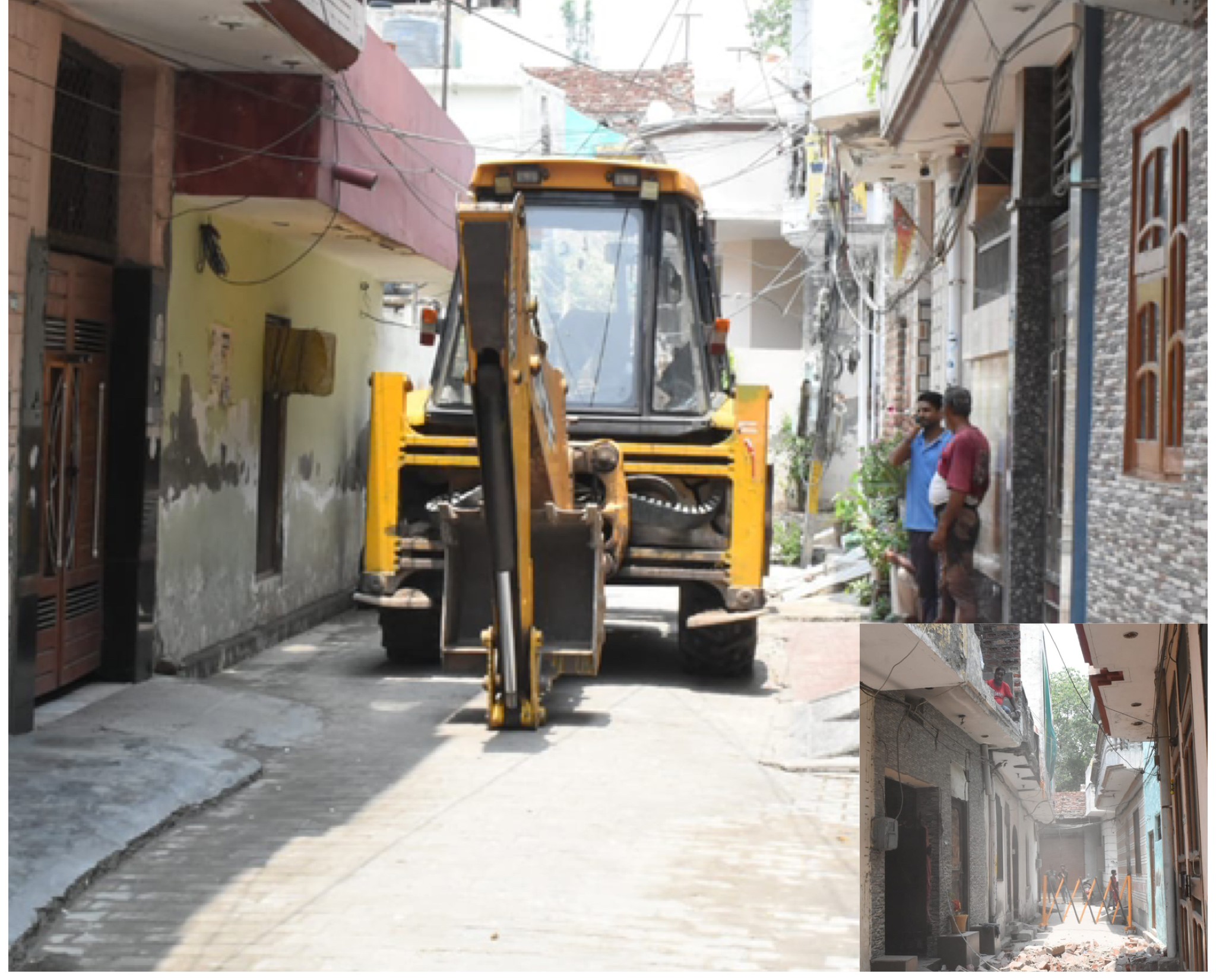 Illegal construction of  drug peddler demolished in Basti Gujan