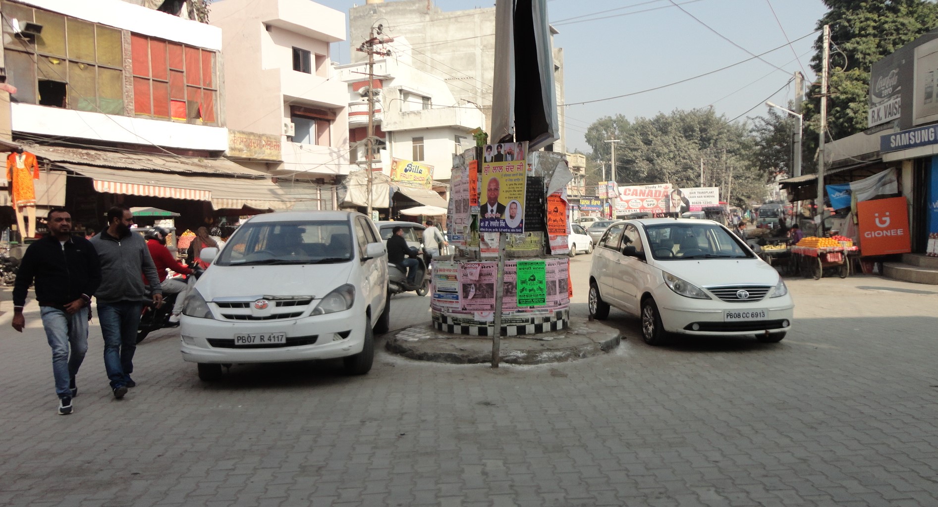 Parking space crunch adds to traffic chaos in Nakodar.