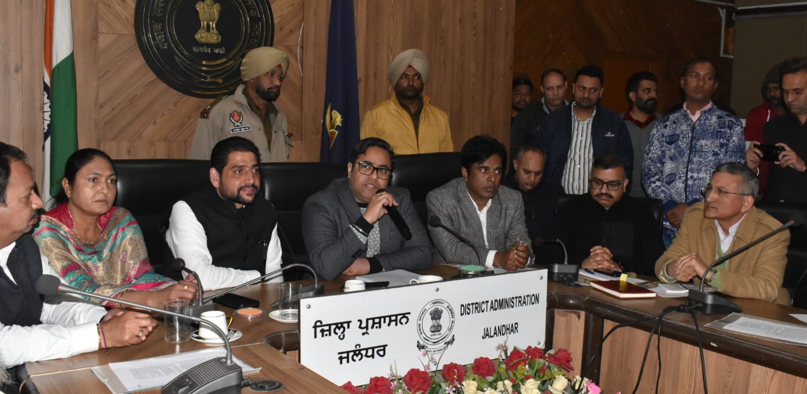 MLA, DC meets officers organizers for Shobha Yatra Parkash Utsav of Shri Guru RaviDas