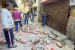 Illegal property of drug peddler demolished in Mohalla Mandi Road