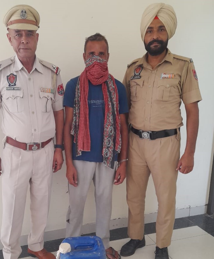 Villager arrested for selling illicit liquor.