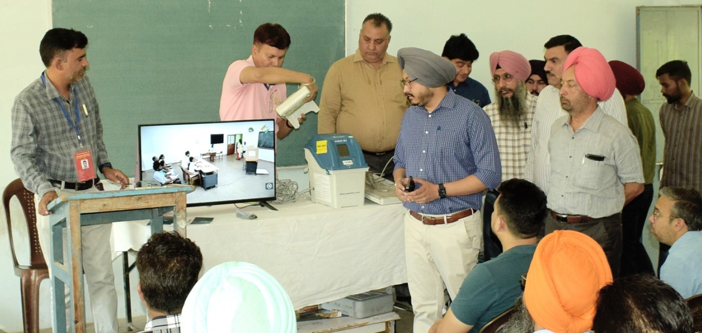 Rehearsal of election staff at Nakodar