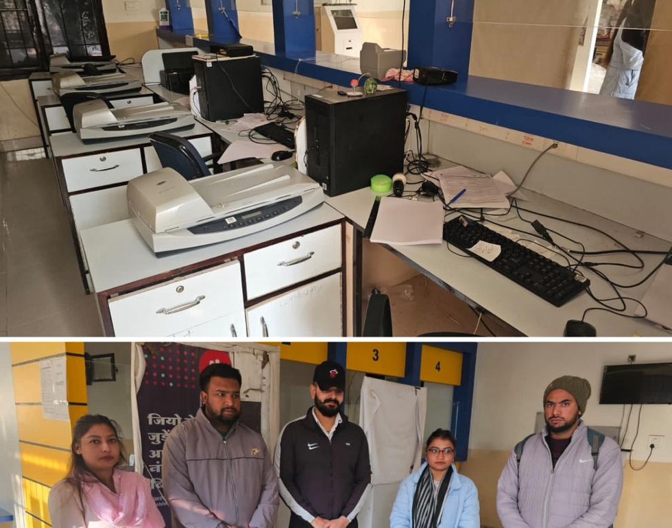 Nurmahal   Sewa Kendra closed after theft of machinery.